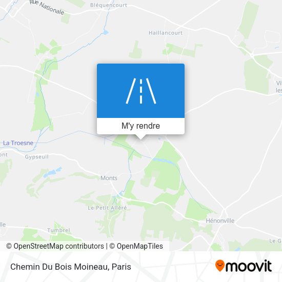 Chemin Du Bois Moineau plan