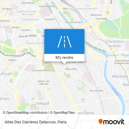 Allée Des Carrières Delacroix plan