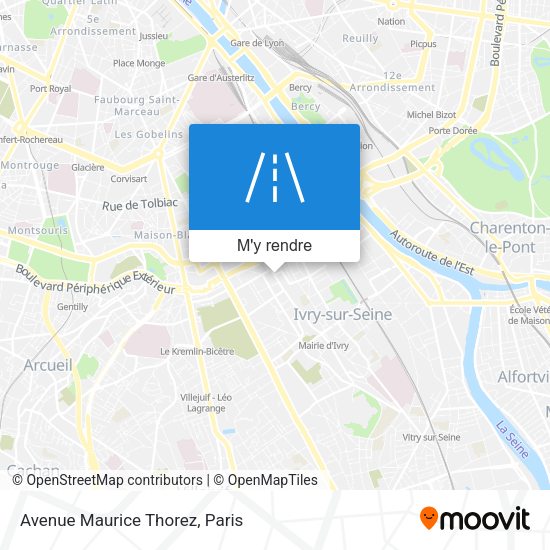 Avenue Maurice Thorez plan