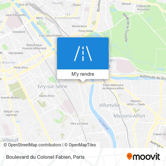 Boulevard du Colonel Fabien plan