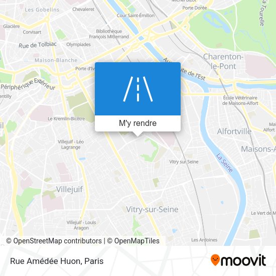 Rue Amédée Huon plan