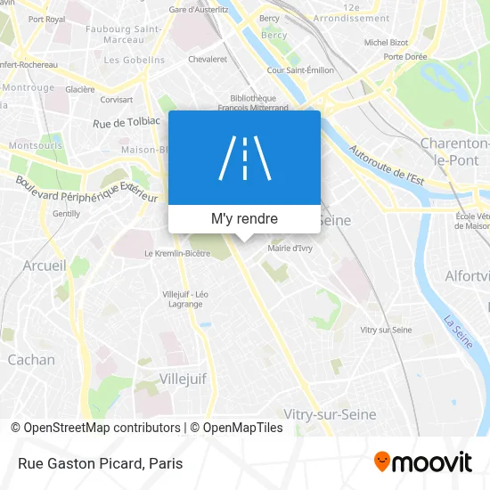 Rue Gaston Picard plan