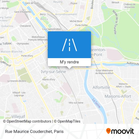 Rue Maurice Couderchet plan