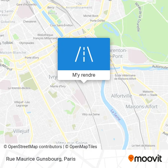 Rue Maurice Gunsbourg plan