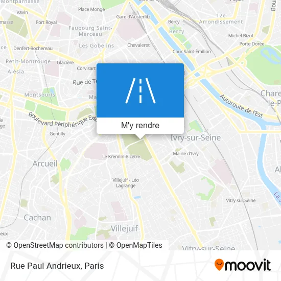 Rue Paul Andrieux plan
