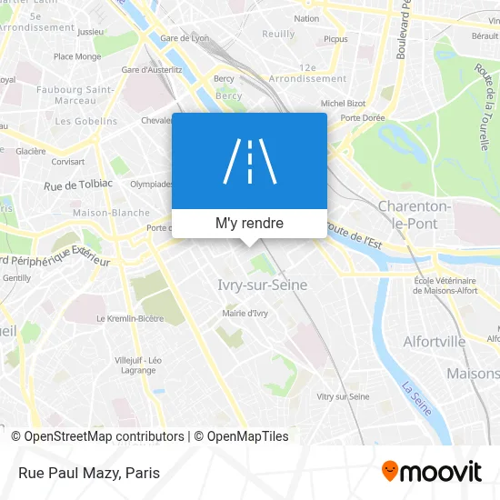 Rue Paul Mazy plan