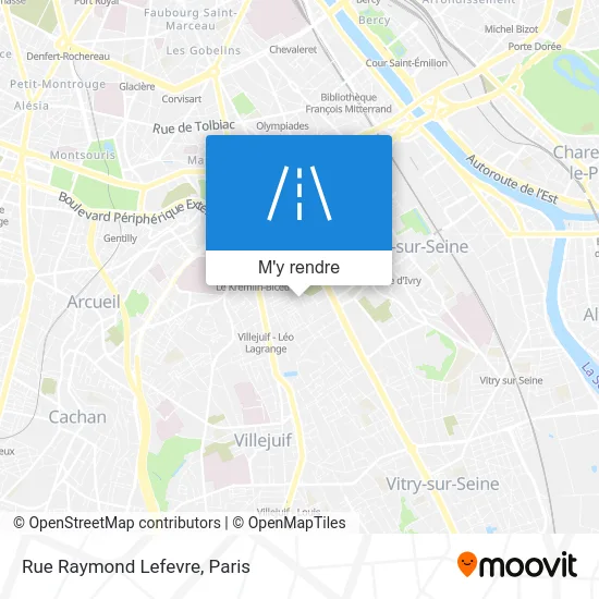 Rue Raymond Lefevre plan