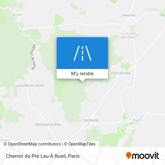 Chemin Du Pré Leu À Rueil plan