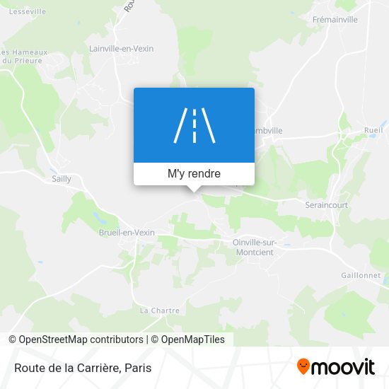 Route de la Carrière plan