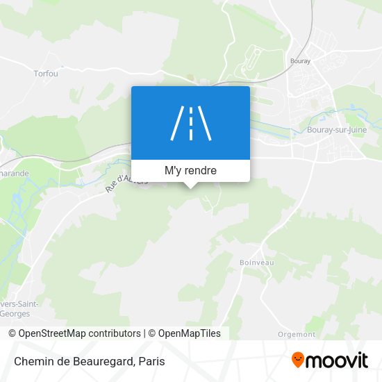 Chemin de Beauregard plan