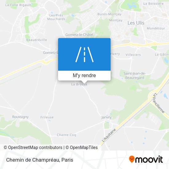 Chemin de Champréau plan
