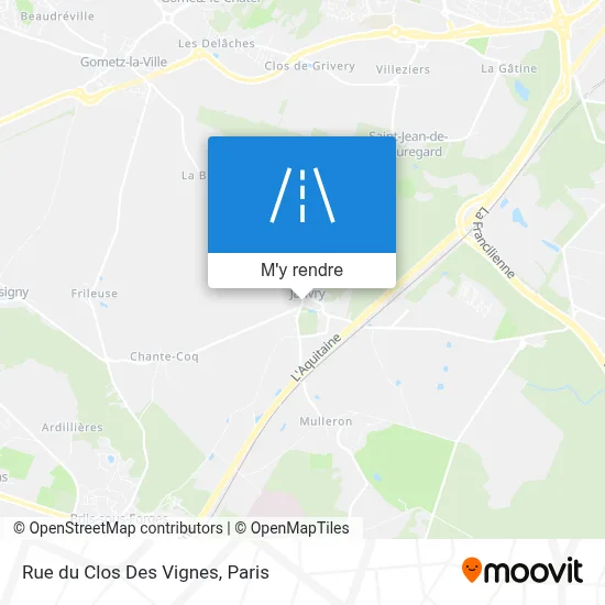 Rue du Clos Des Vignes plan
