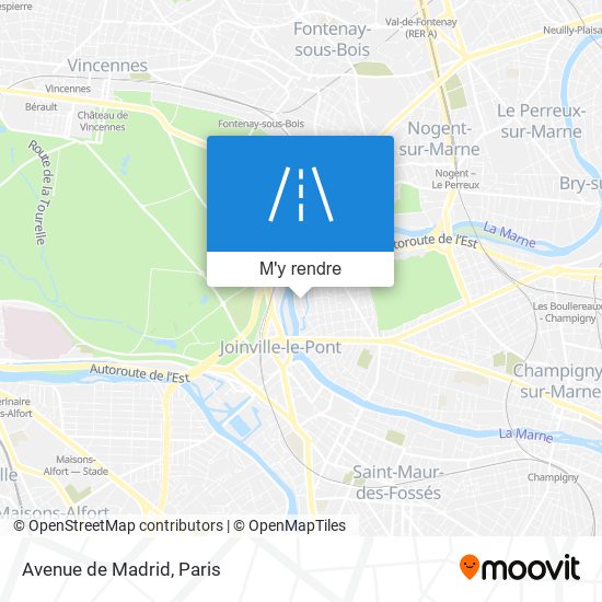 Avenue de Madrid plan