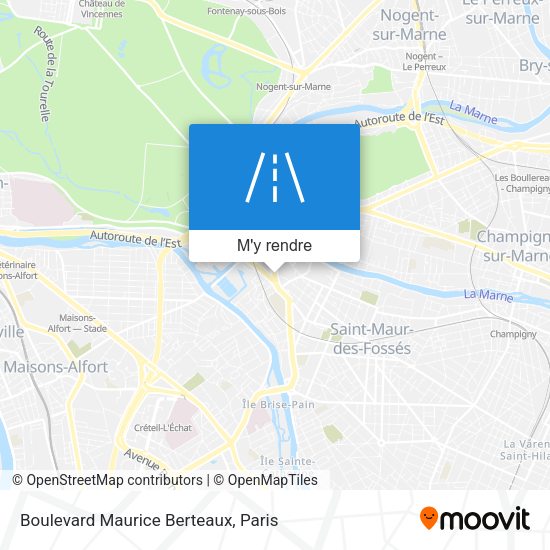 Boulevard Maurice Berteaux plan