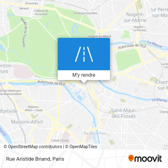 Rue Aristide Briand plan