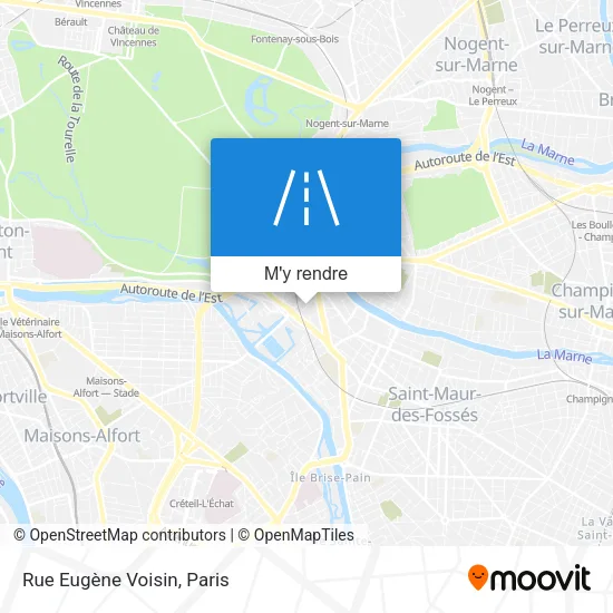 Rue Eugène Voisin plan