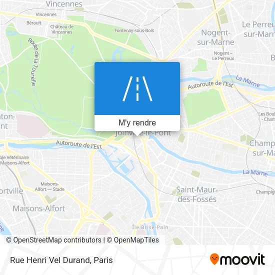 Rue Henri Vel Durand plan