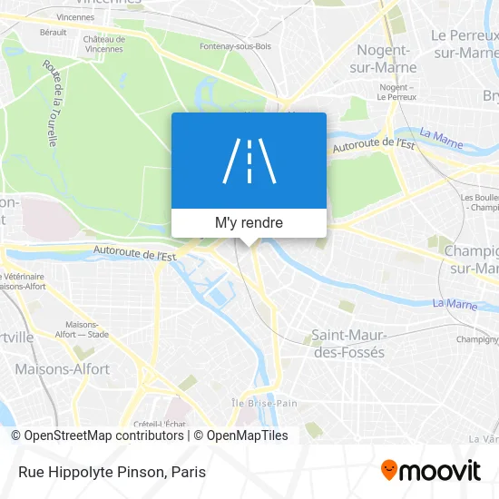 Rue Hippolyte Pinson plan