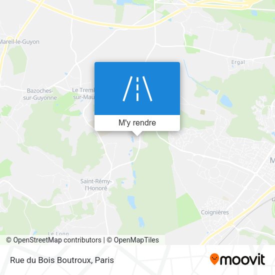 Rue du Bois Boutroux plan
