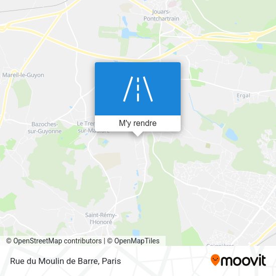 Rue du Moulin de Barre plan