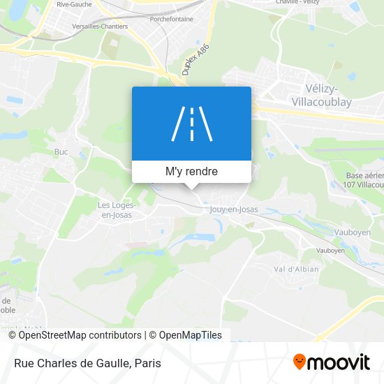 Rue Charles de Gaulle plan