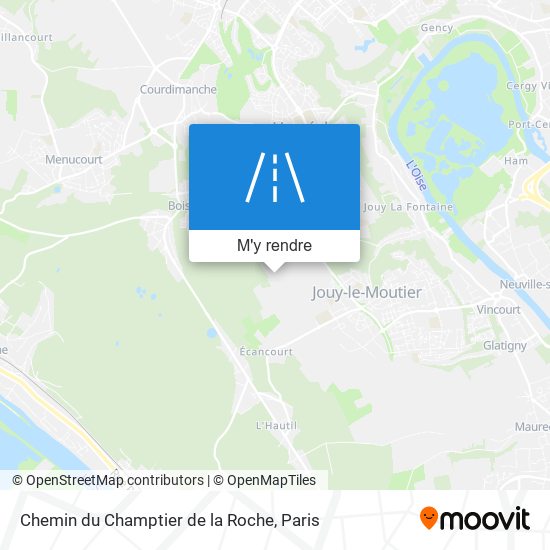 Chemin du Champtier de la Roche plan