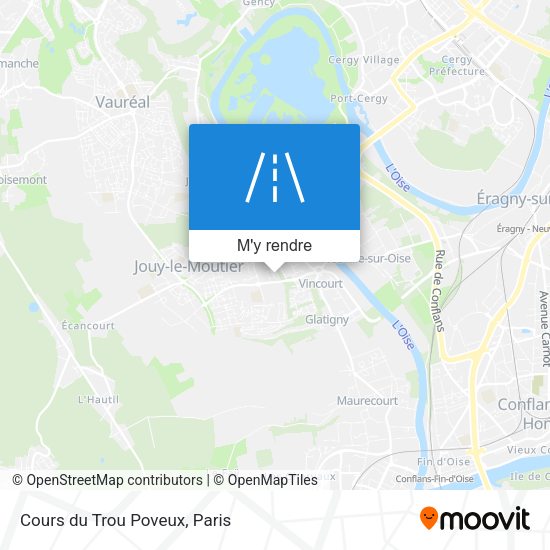 Cours du Trou Poveux plan