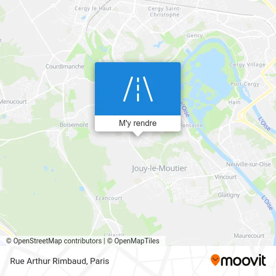 Rue Arthur Rimbaud plan