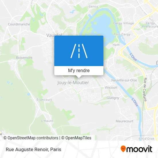 Rue Auguste Renoir plan