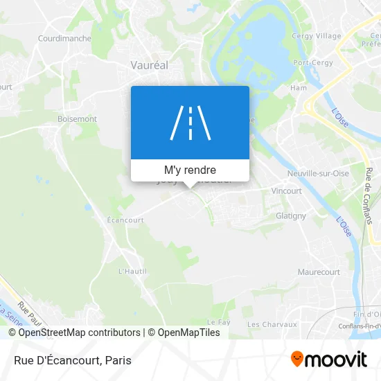 Rue D'Écancourt plan
