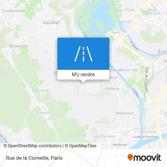 Rue de la Corneille plan