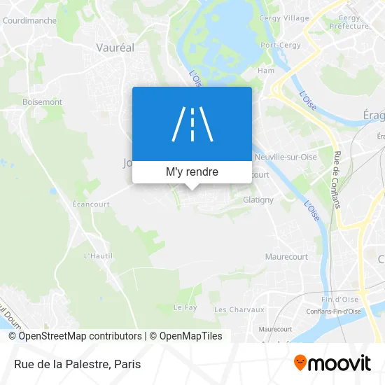 Rue de la Palestre plan