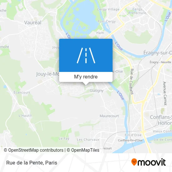 Rue de la Pente plan