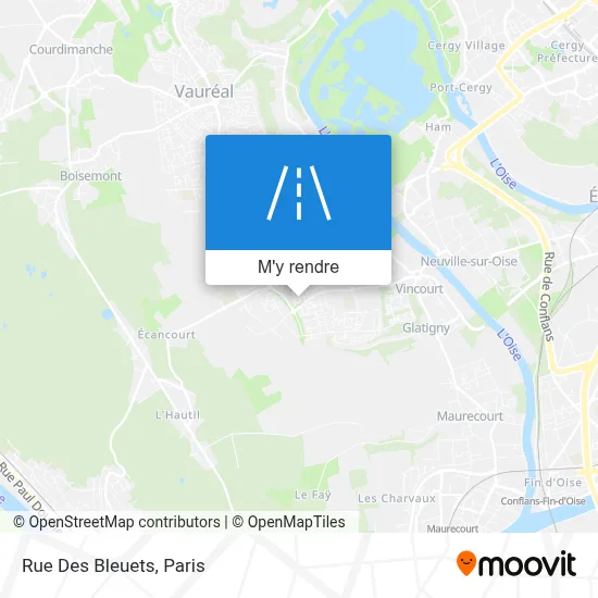 Rue Des Bleuets plan