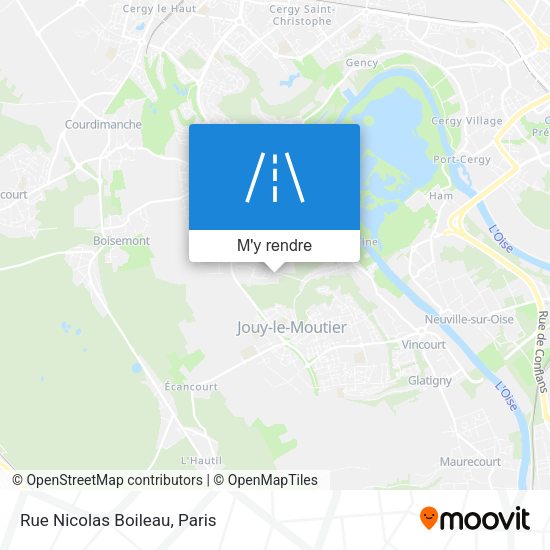 Rue Nicolas Boileau plan