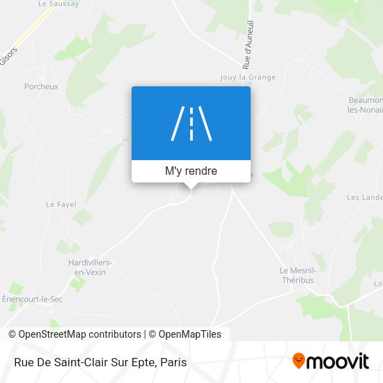 Rue De Saint-Clair Sur Epte plan