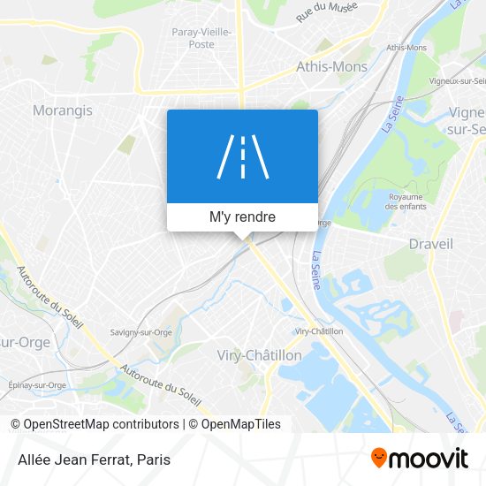 Allée Jean Ferrat plan