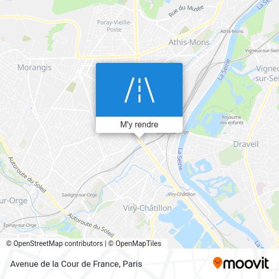 Avenue de la Cour de France plan