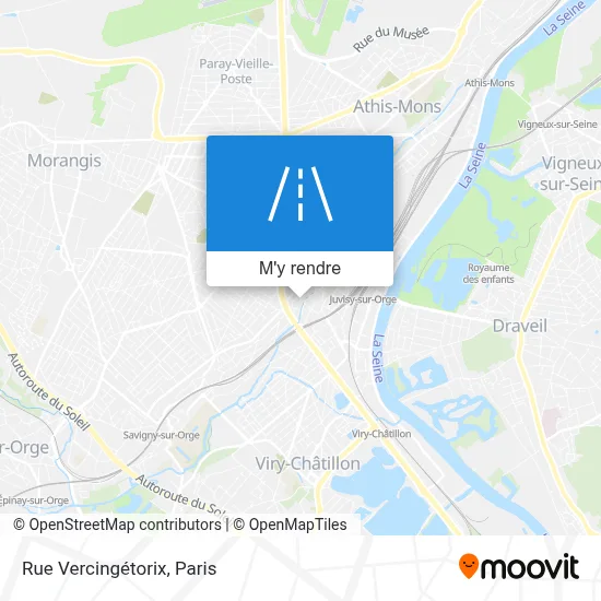 Rue Vercingétorix plan