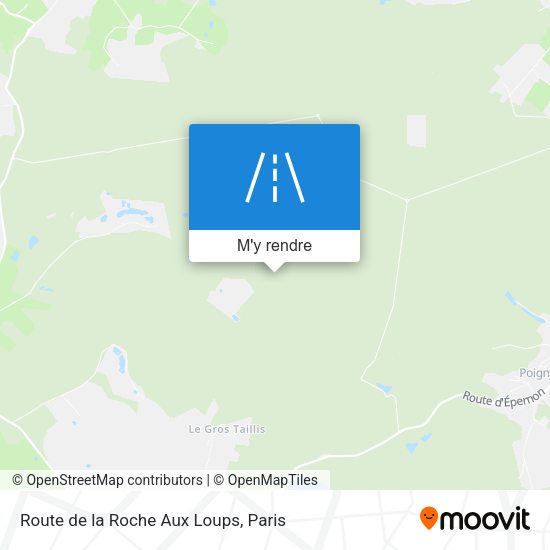 Route De La Roche Aux Loups plan