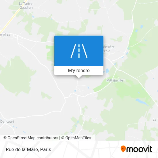 Rue de la Mare plan