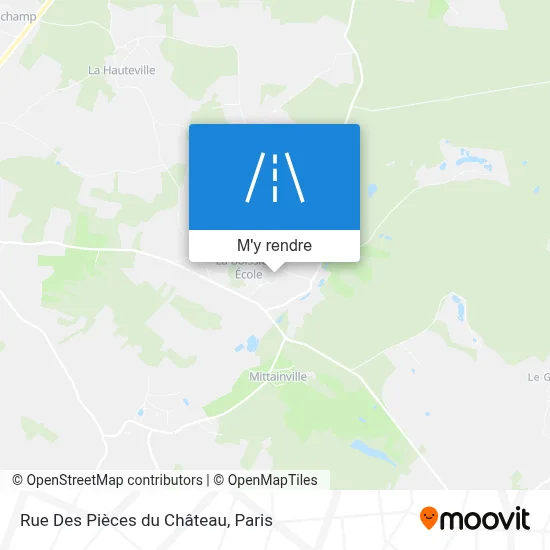 Rue Des Pièces du Château plan