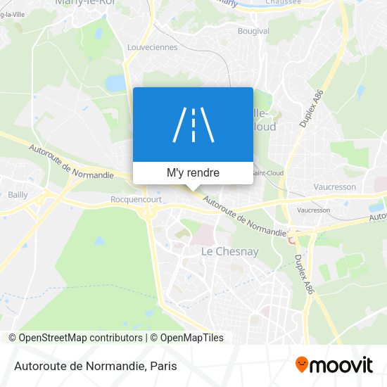 Autoroute de Normandie plan