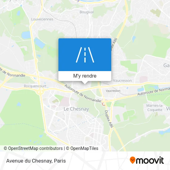 Avenue du Chesnay plan