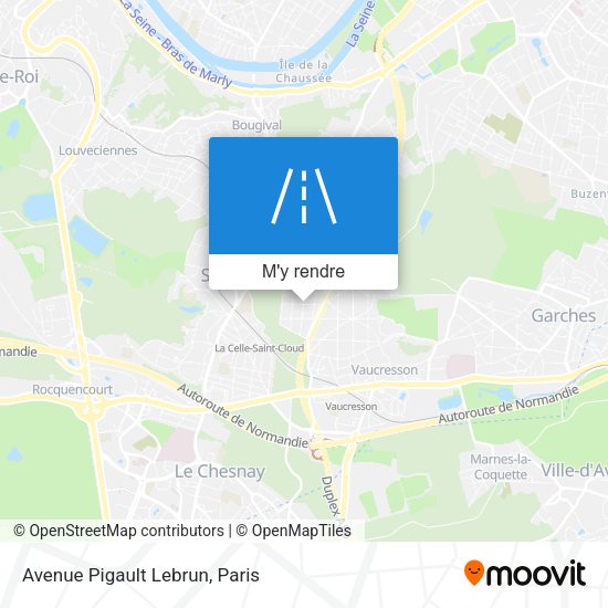 Avenue Pigault Lebrun plan