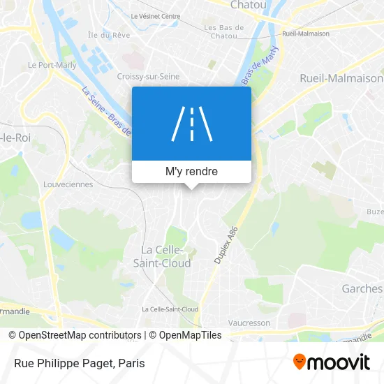 Rue Philippe Paget plan