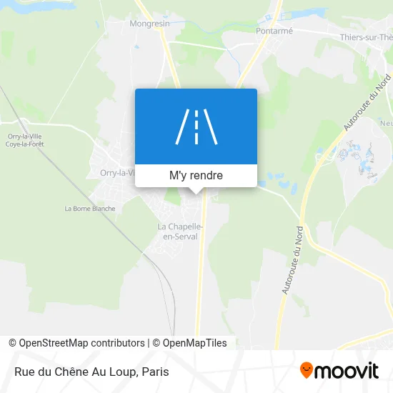 Rue du Chêne Au Loup plan