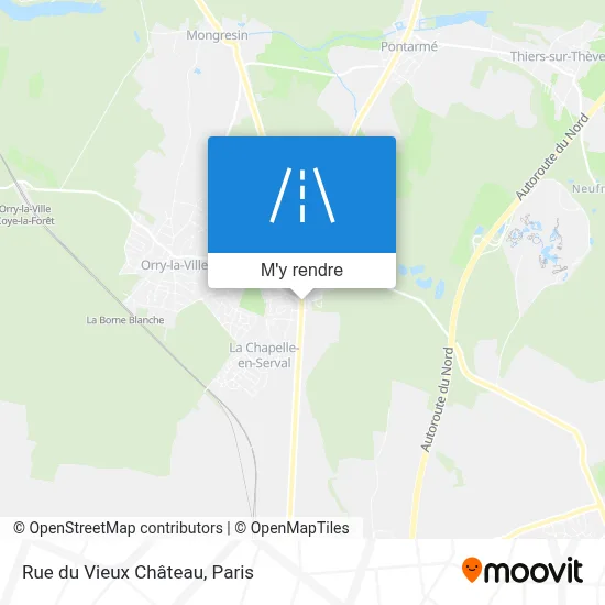 Rue du Vieux Château plan