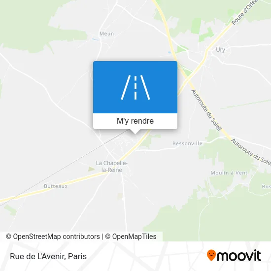 Rue de L'Avenir plan