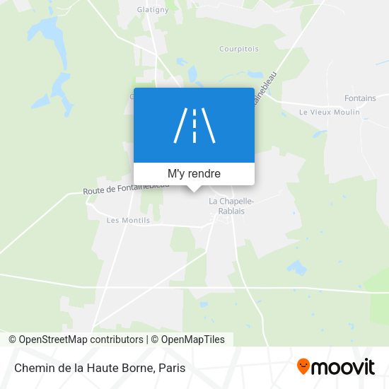 Chemin de la Haute Borne plan